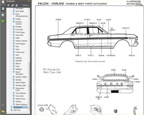 Product picture FORD FALCON 1966-1972 XR XT XW XY ZA ZB ZC ZD PARTS BOOK 