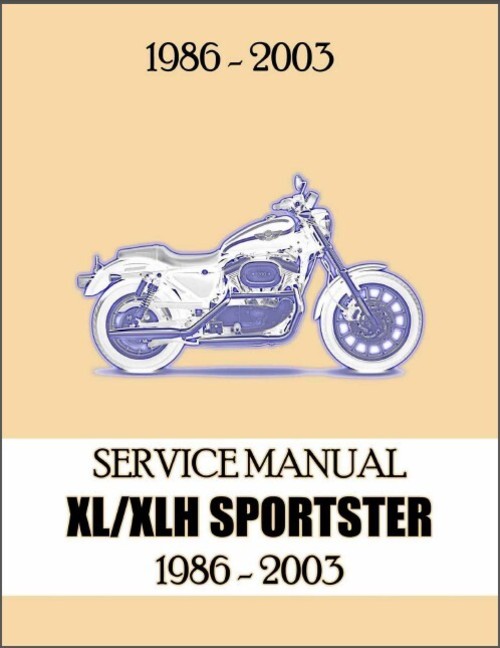 Product picture 86-03 Harley Davidson XL XLH Sportster Service Manual 